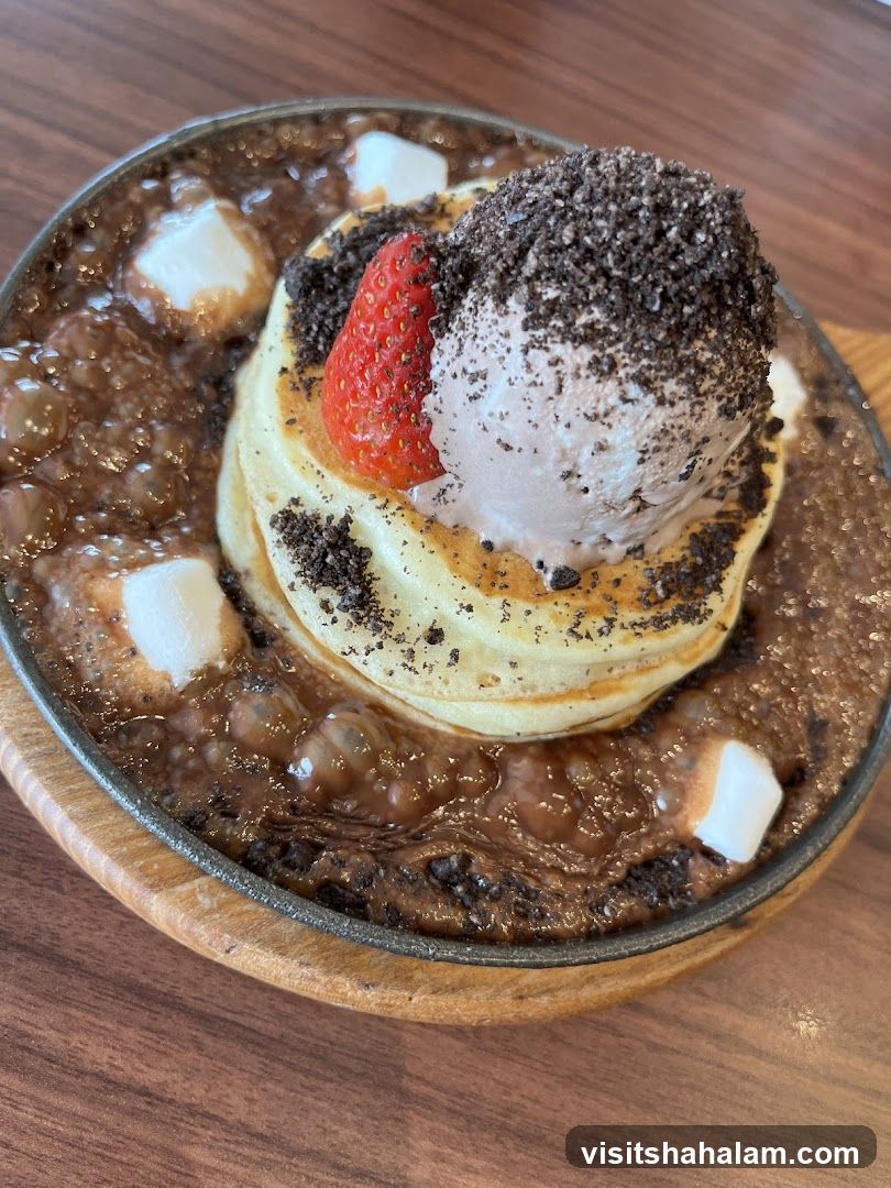 Chocolate Lava Pancakes