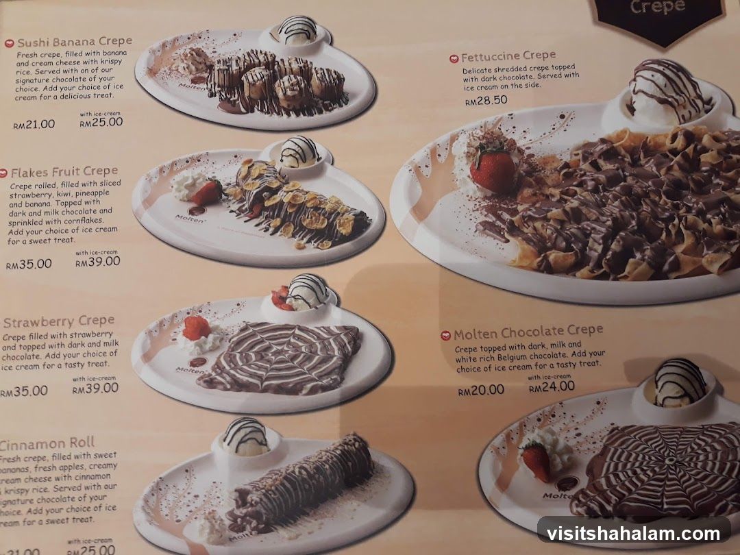 Crepe Menu