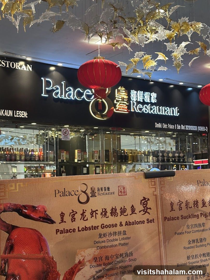 Palace 8 Restaurant Menu