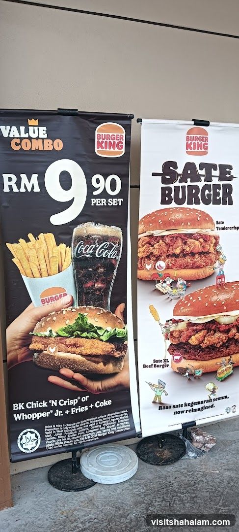 Burger King Value Combo and Sate Burger Promotions