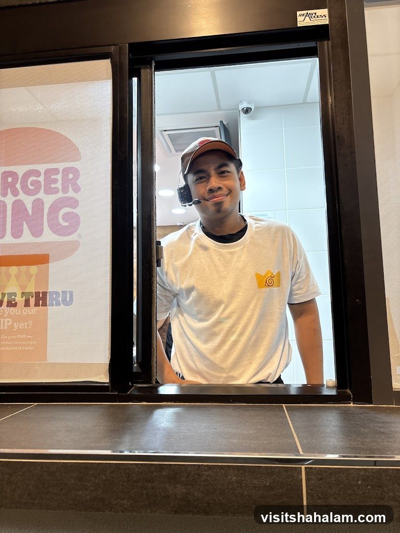 Drive-thru worker at Burger King