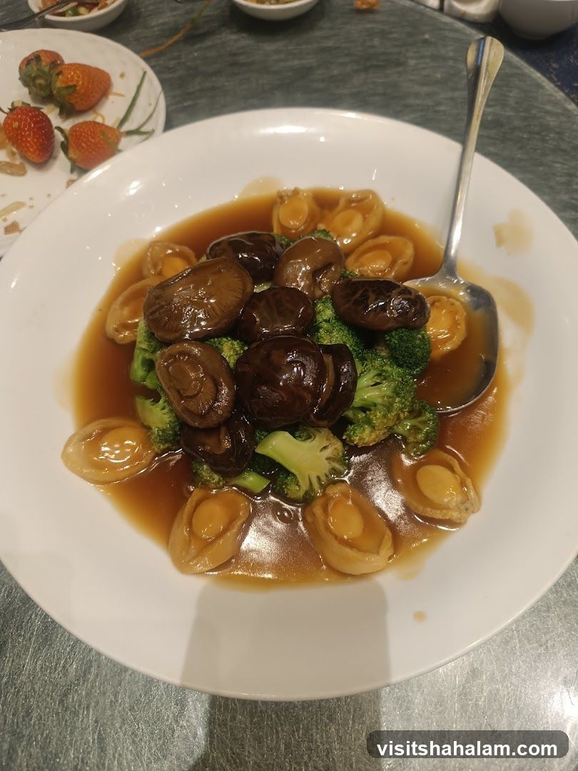 Abalone and Mushroom Dish