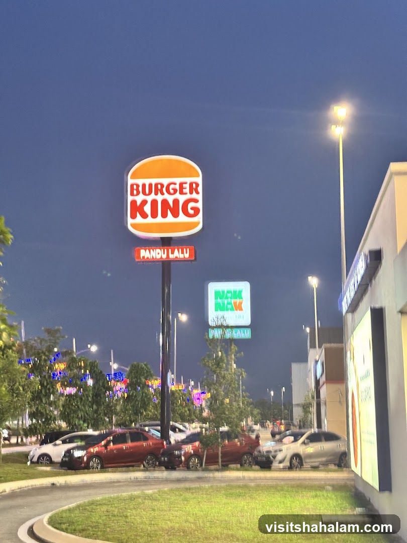 Burger King and Nak NAK Restaurant Signs