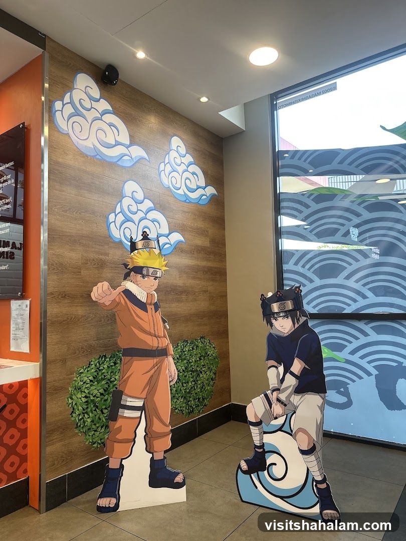 Naruto and Sasuke Cardboard Cutouts