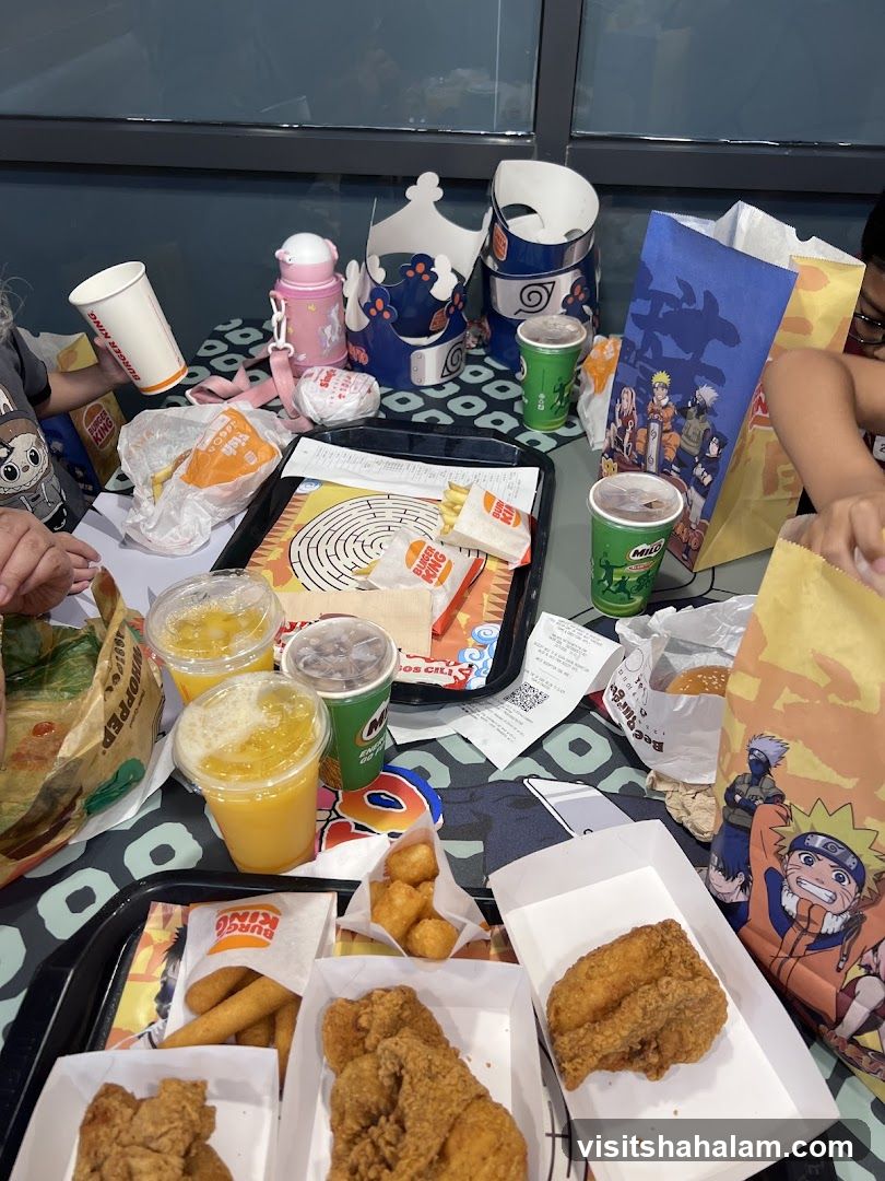 Fast Food Meal with Naruto Merchandise