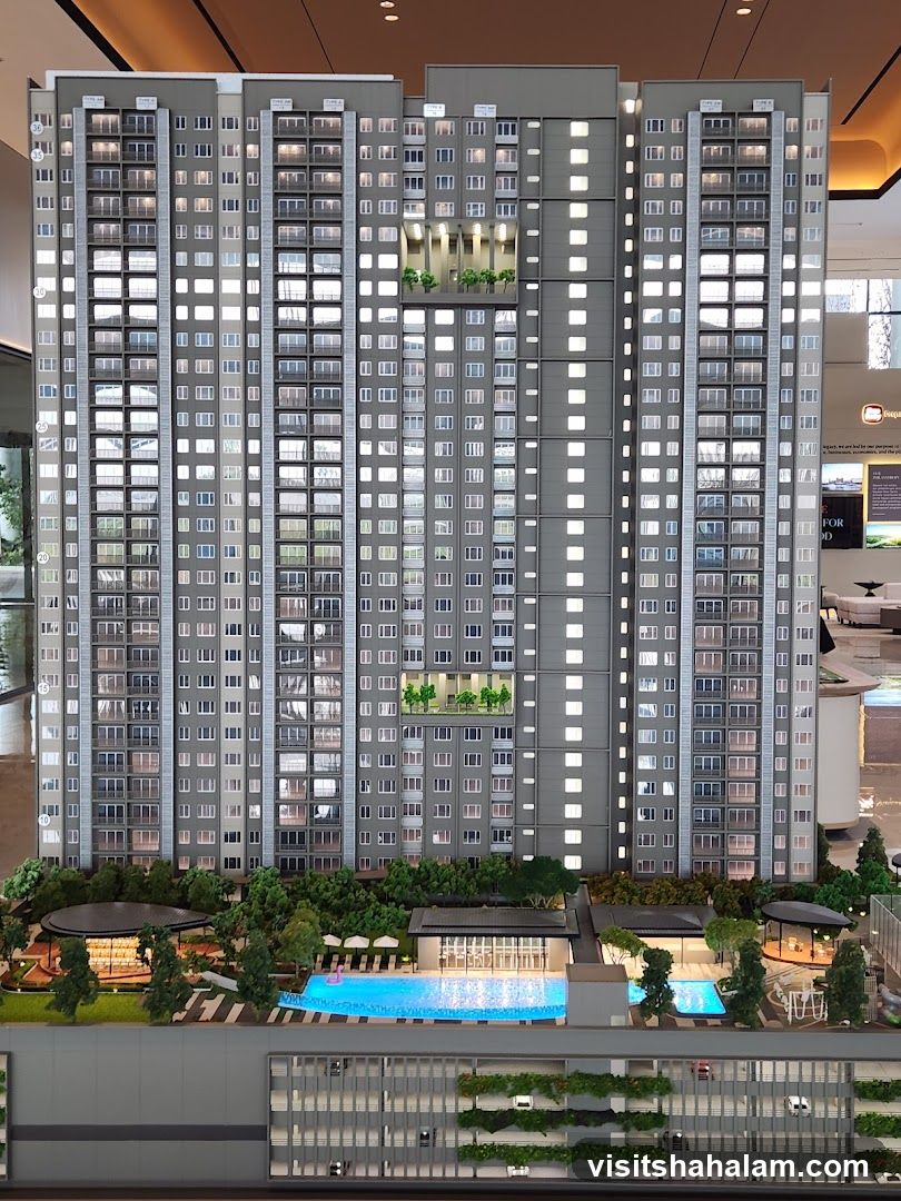 Architectural Model of a High-Rise Building