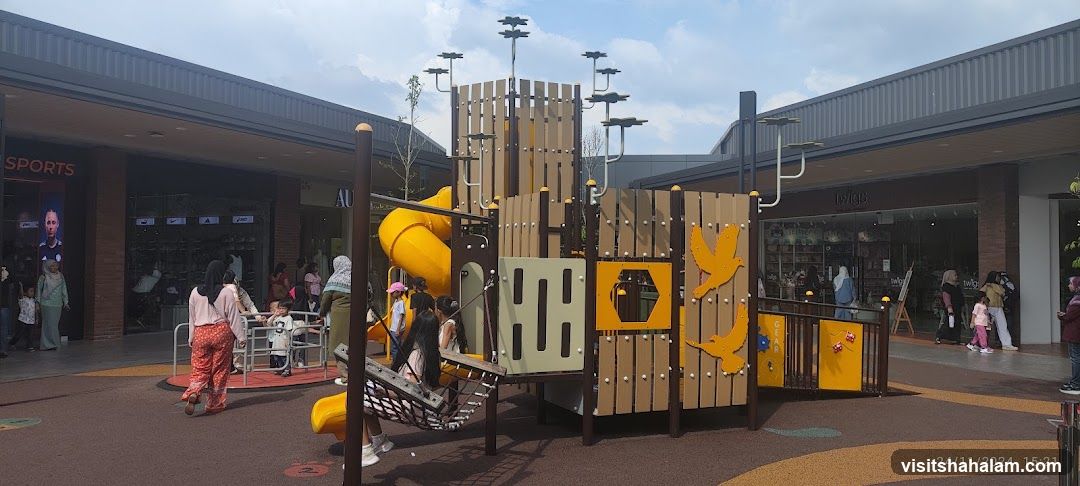 Outdoor Playground with Shops