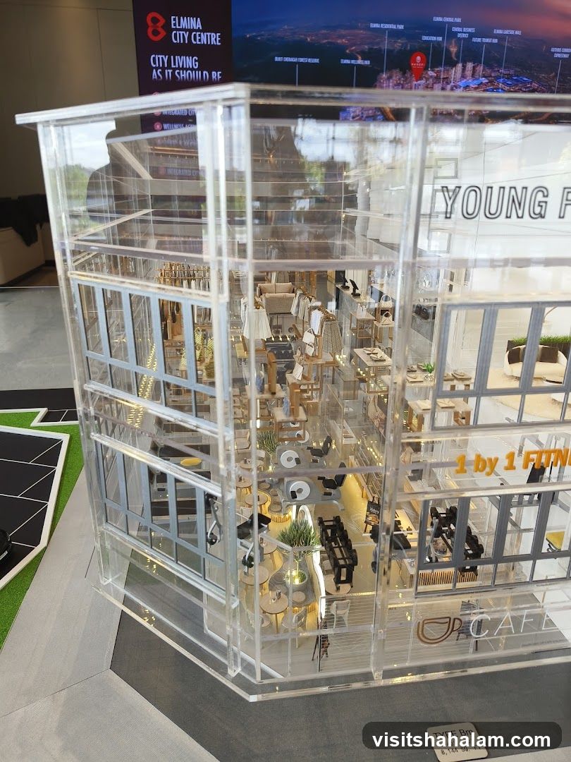 Architectural Model of a Mixed-Use Building