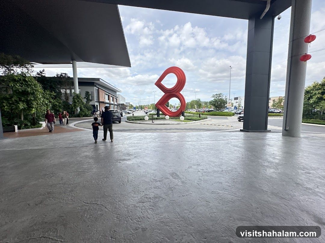 Outdoor Plaza with Sculpture