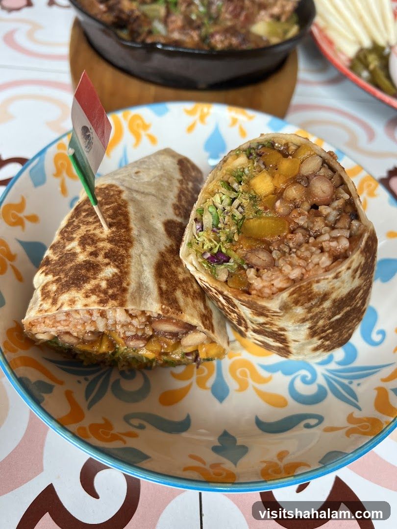 Burritos with Mexican Flag