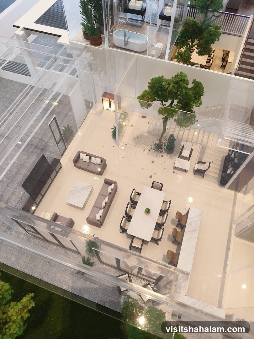 Architectural Model of a Modern House