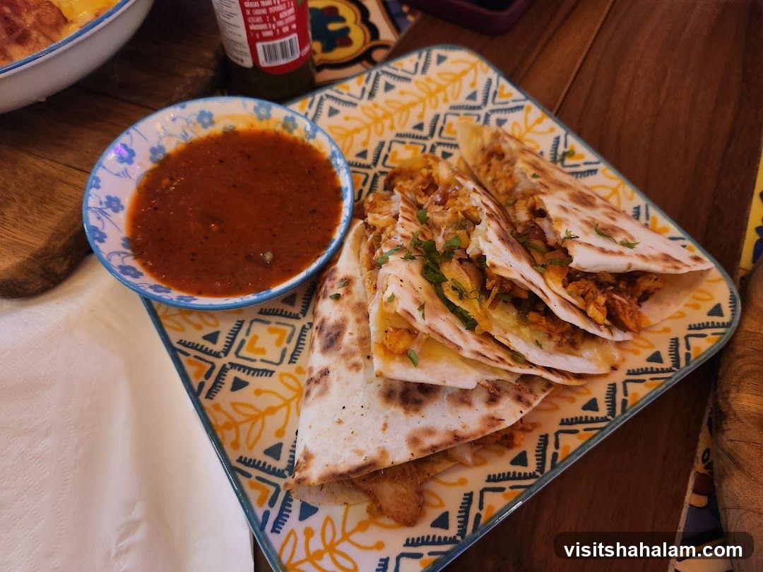 Chicken Quesadillas with Salsa