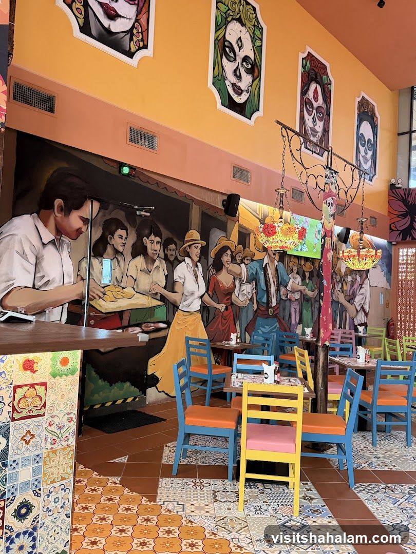 Restaurant Interior with Colorful Decor