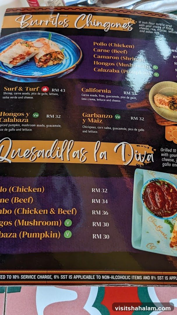 Burritos Chingones & Quesadillas la Diva