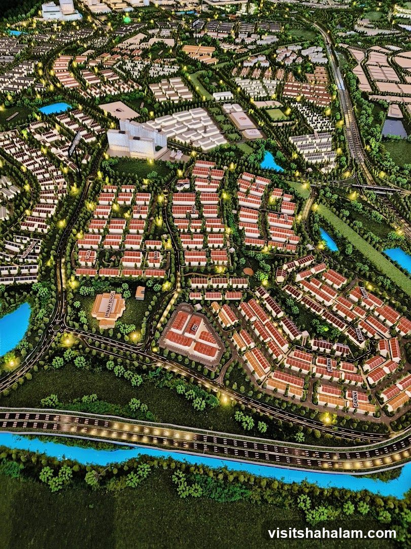 Architectural Model of a Cityscape