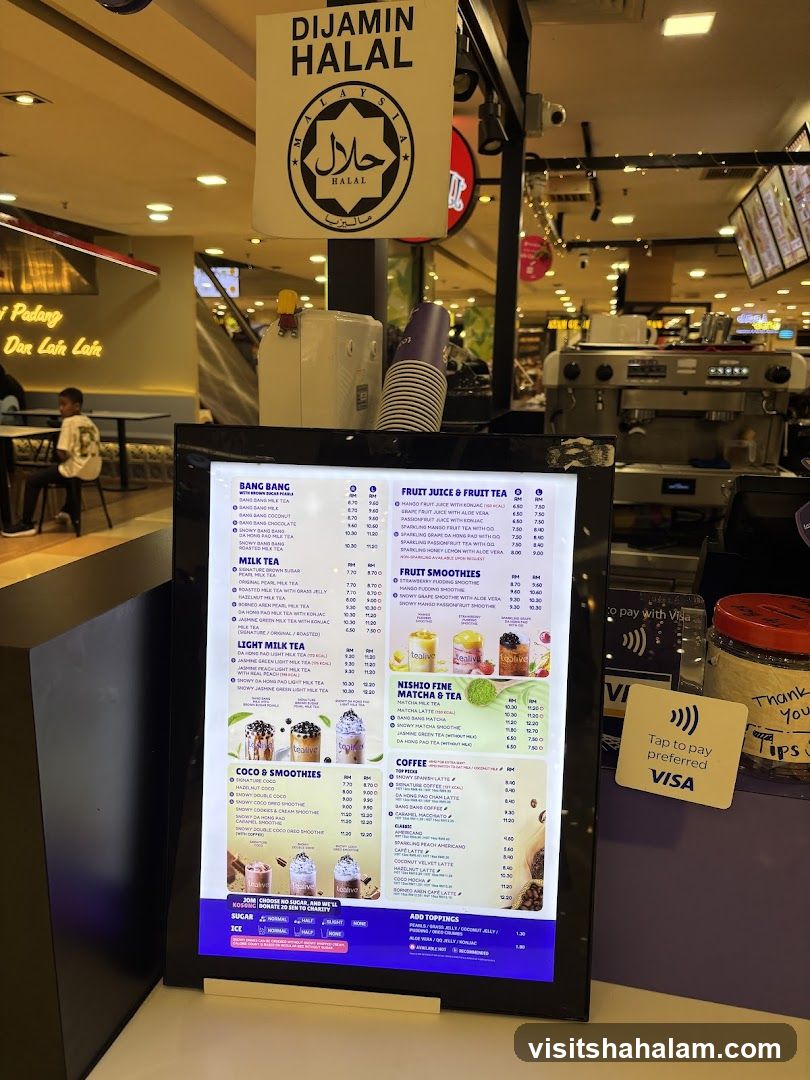 Tealive Menu