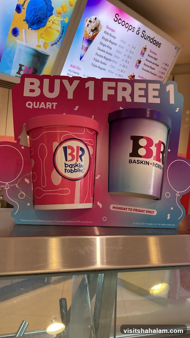 Baskin Robbins Buy 1 Free 1 Quart Promotion