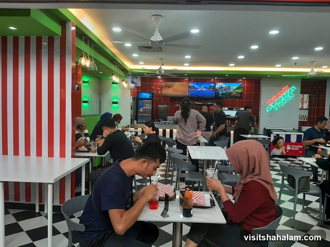 Restaurant Interior with Diners