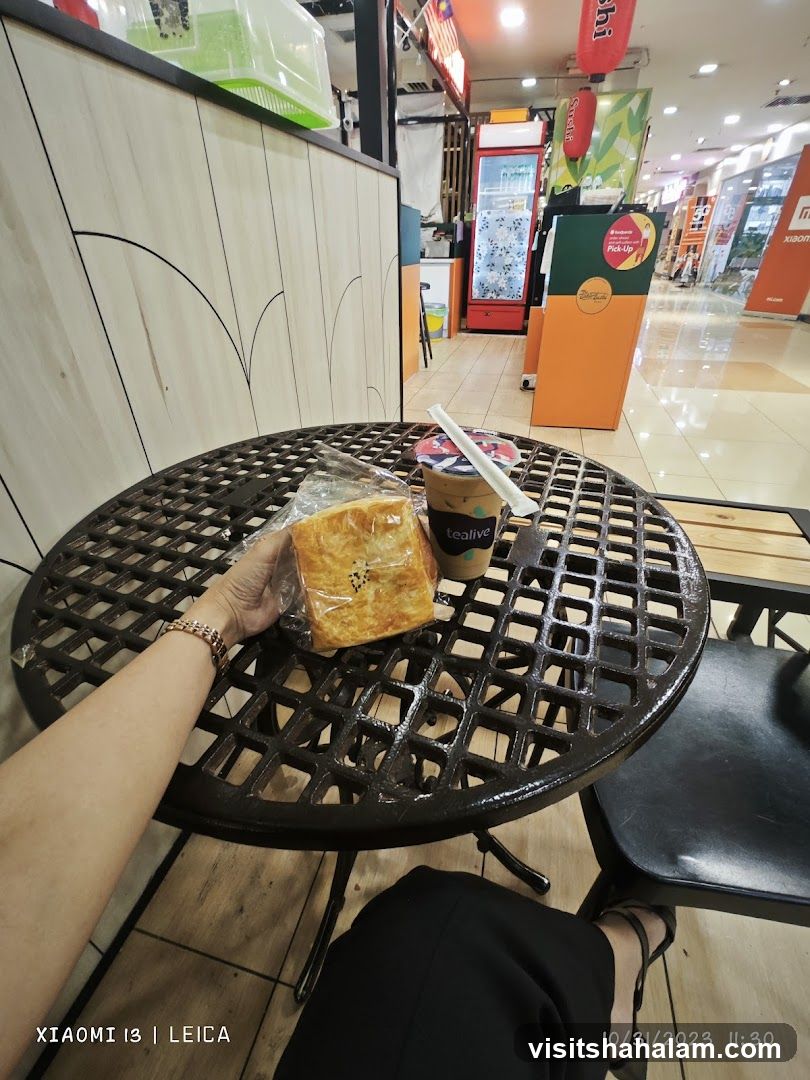 Snack and Drink at a Cafe