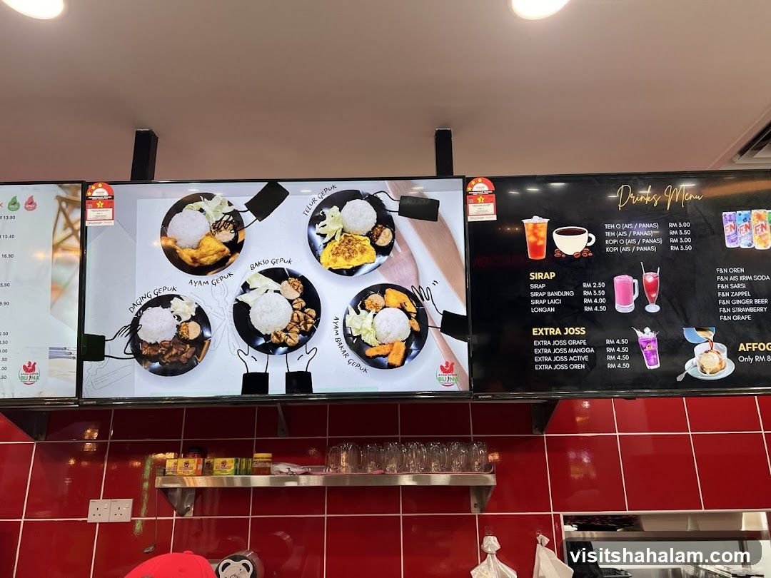 Food and Drinks Menu
