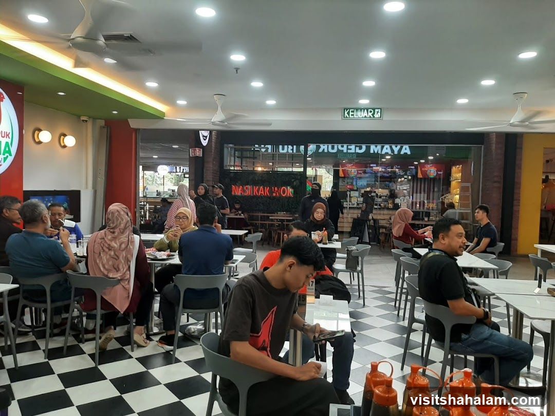 Restaurant Interior with Diners
