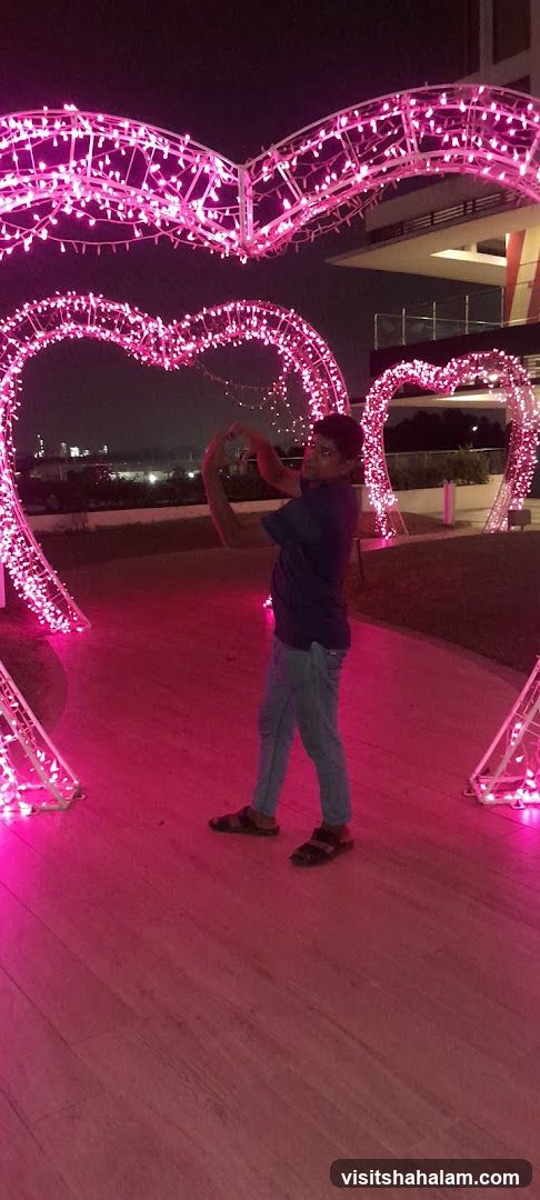 Heart-shaped light decorations
