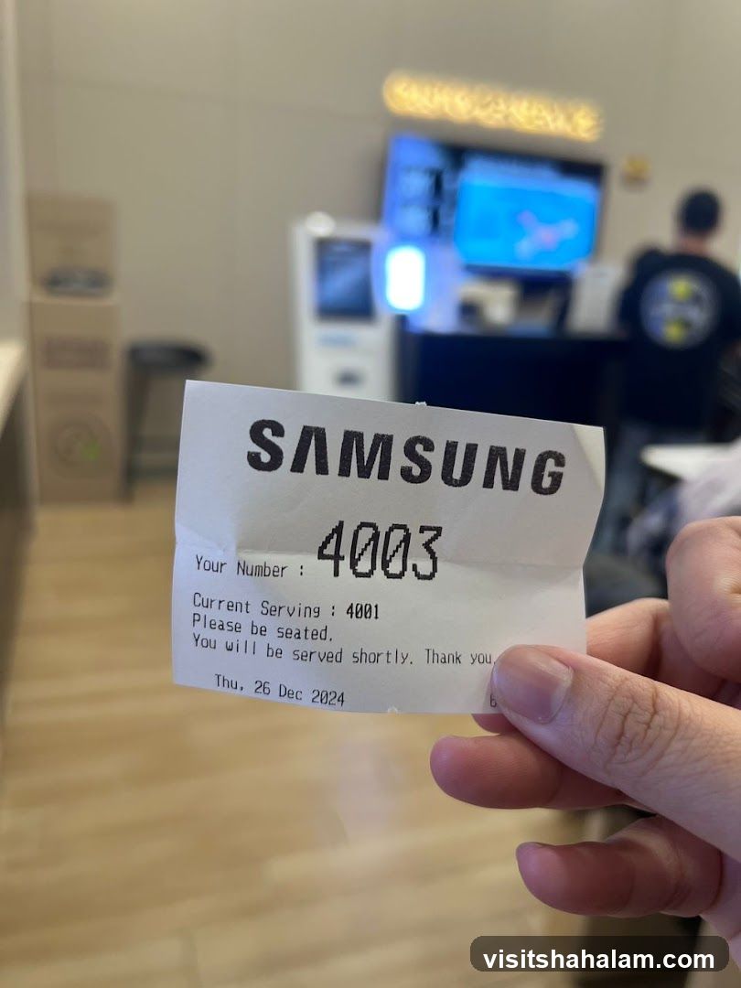 Samsung Service Ticket
