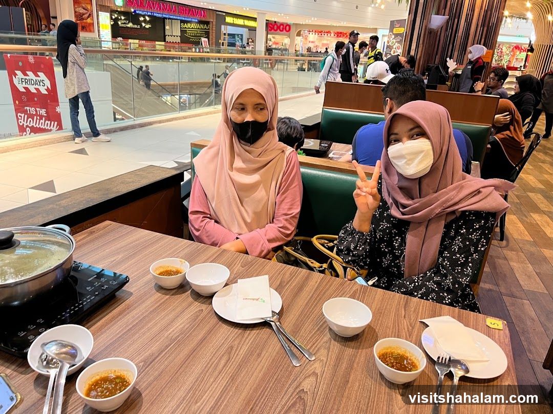 People dining at a restaurant