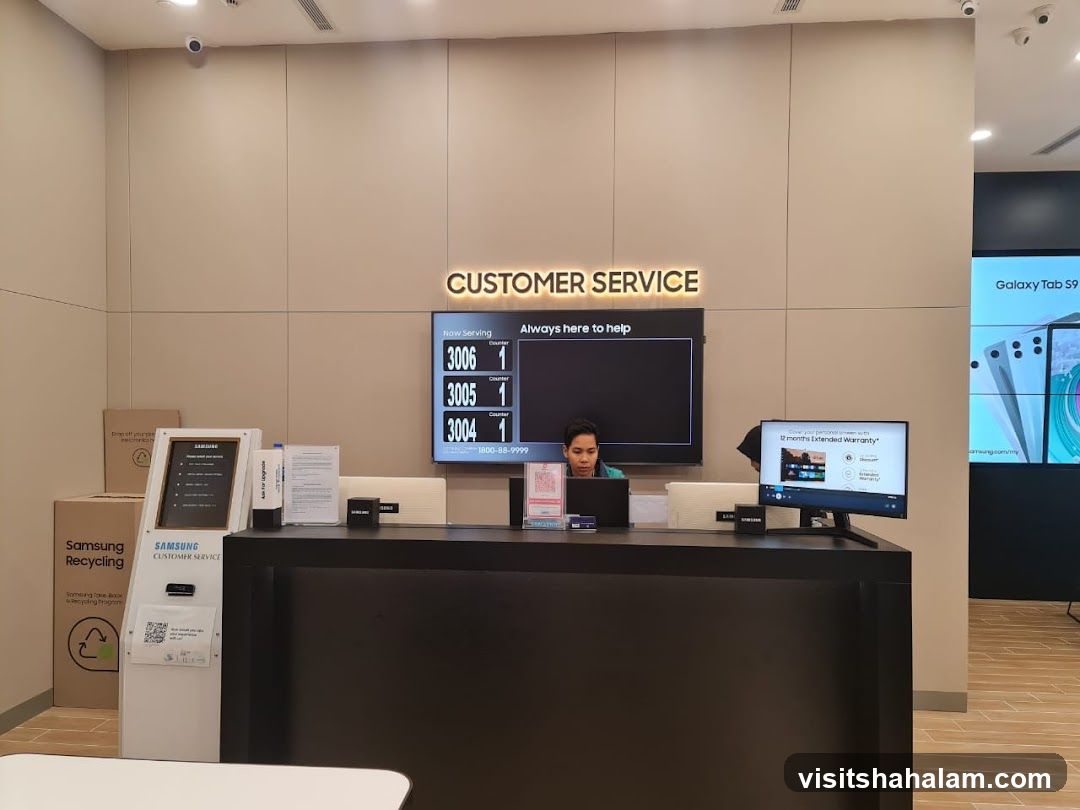Samsung Customer Service Counter