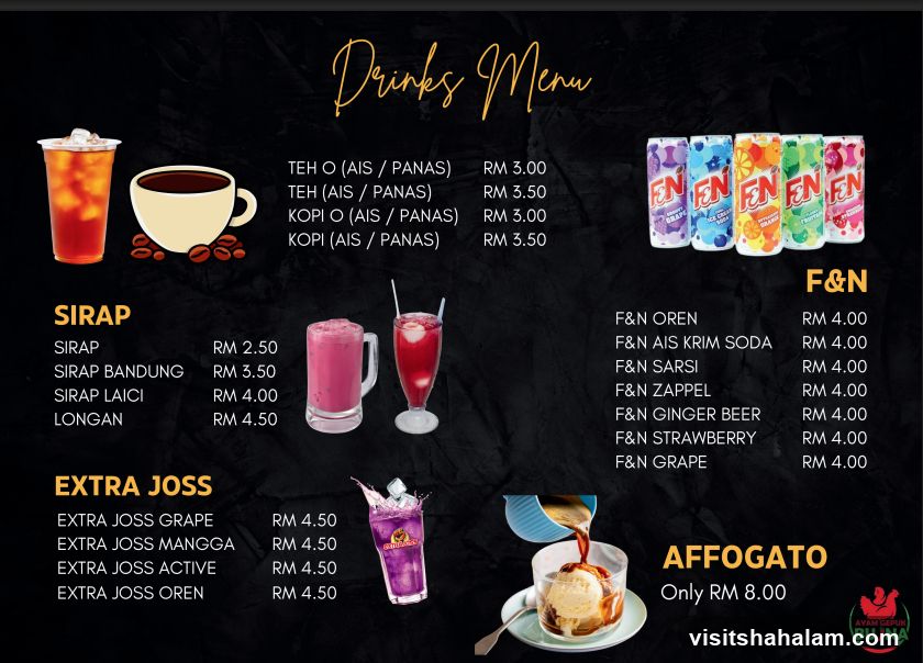 Drinks Menu
