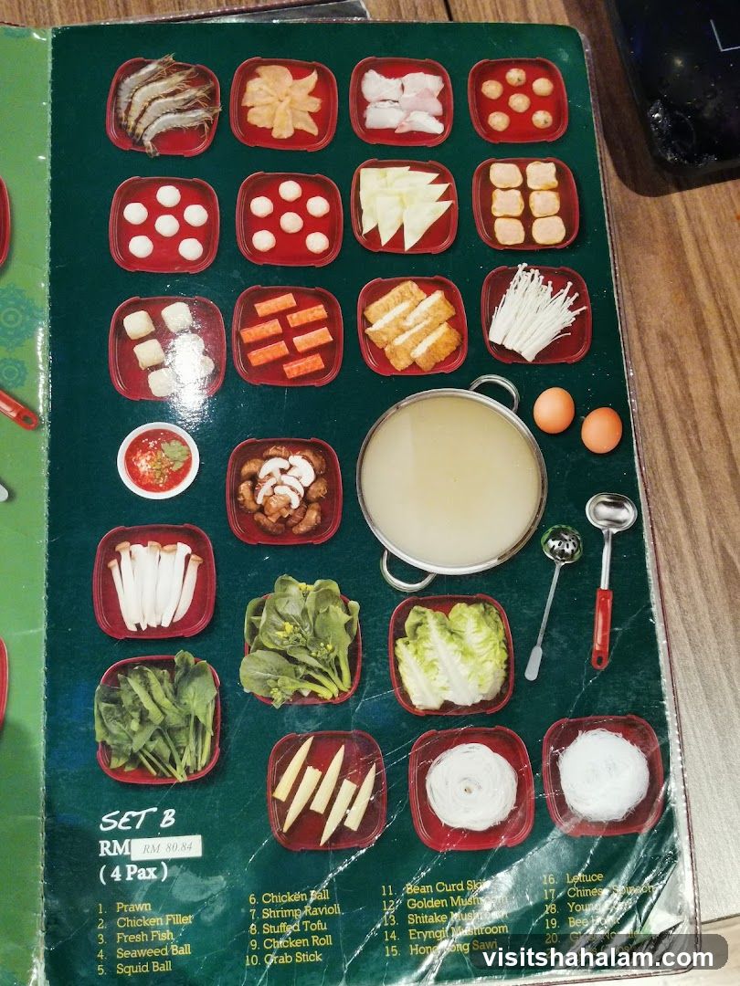 Set B Menu