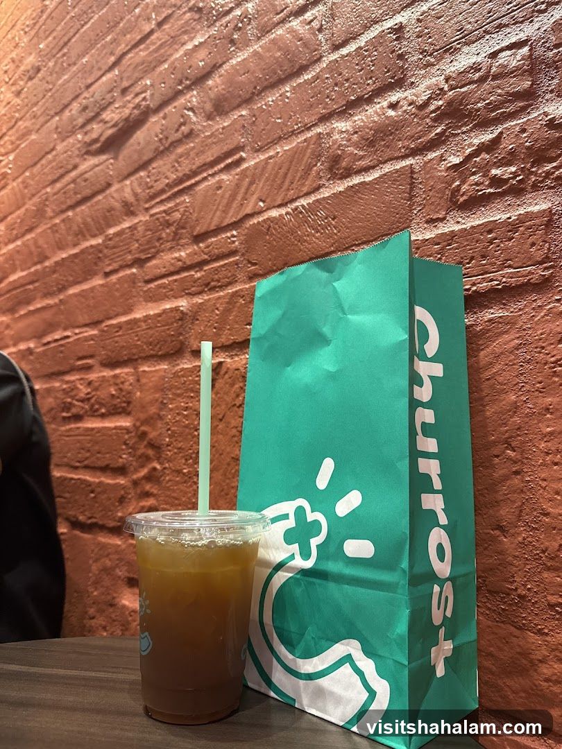 Churros bag and drink