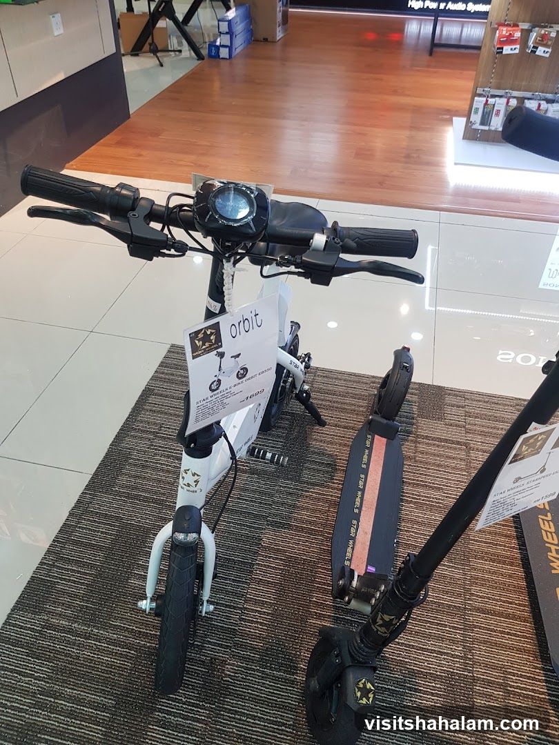 Electric Scooters on Display