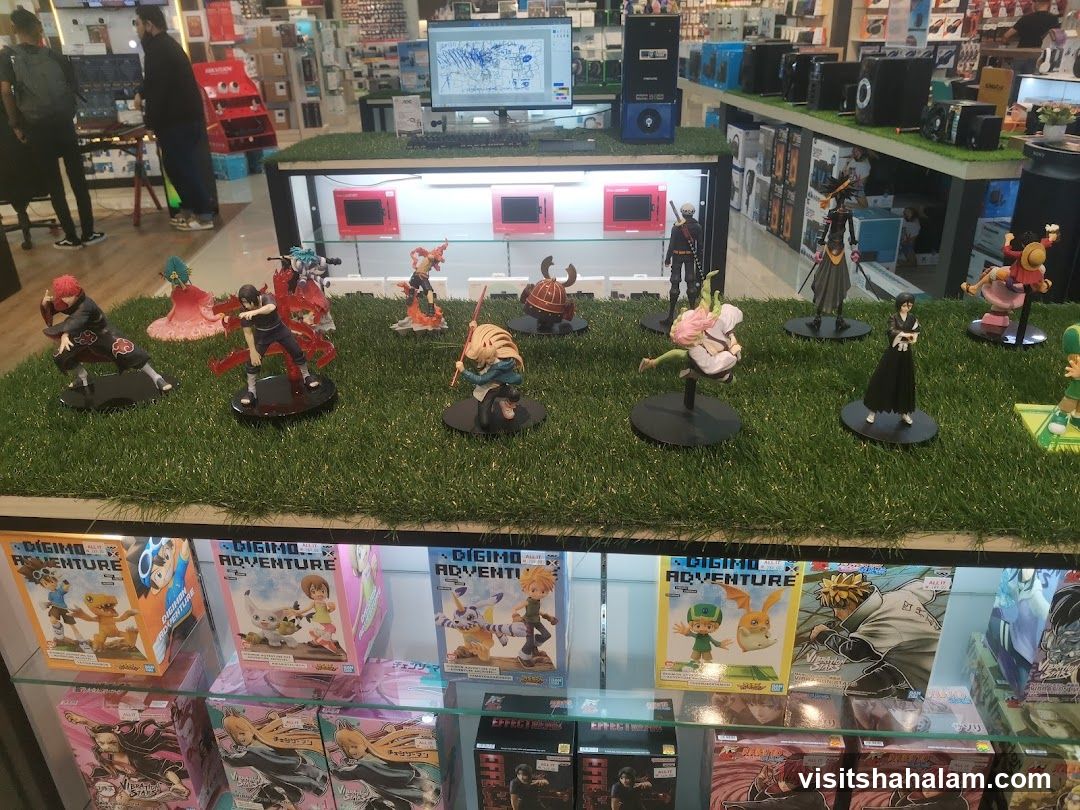 Anime Figures and Merchandise Display