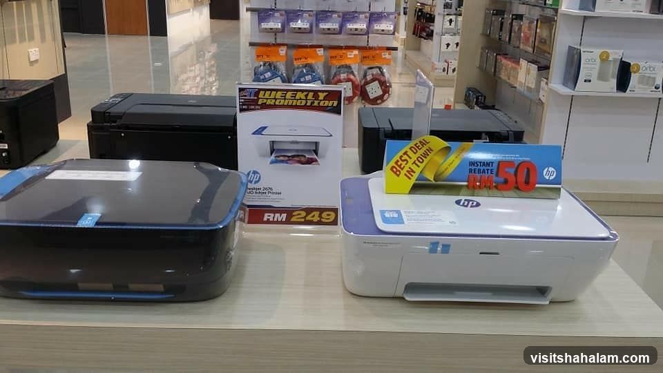 Printers on display
