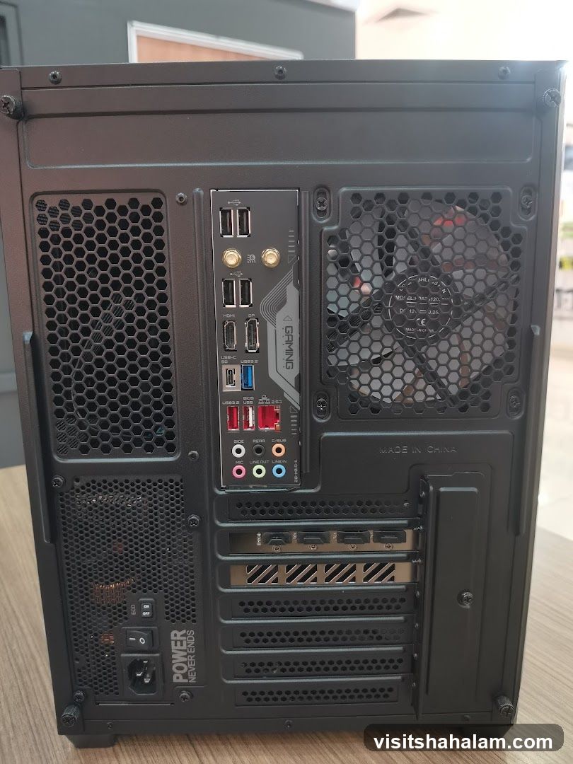 Computer Case Rear Panel