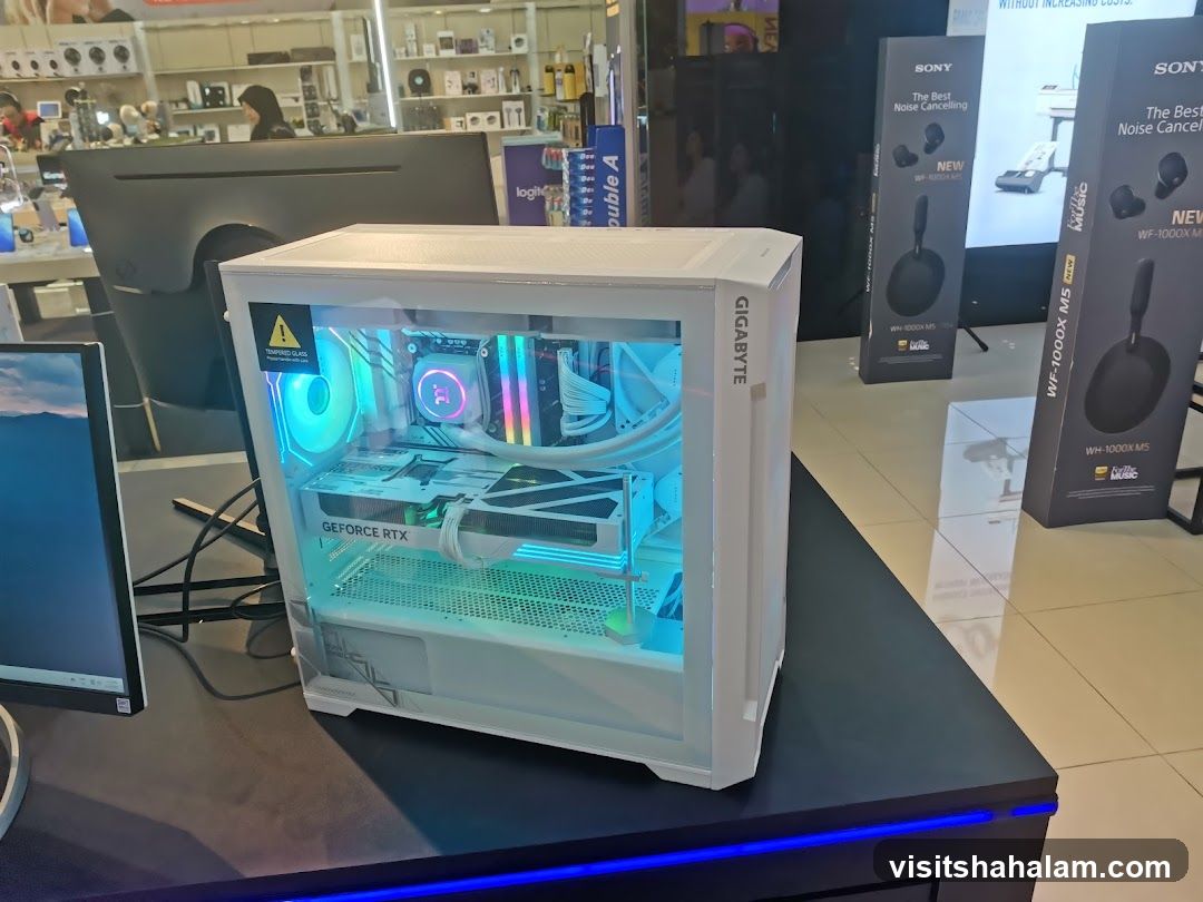 Computer Case and Electronics Display