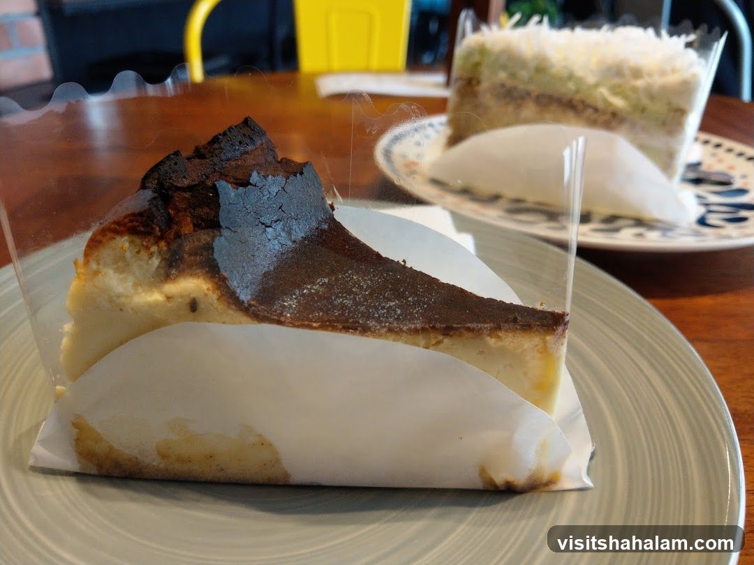Burnt Cheesecake Slice
