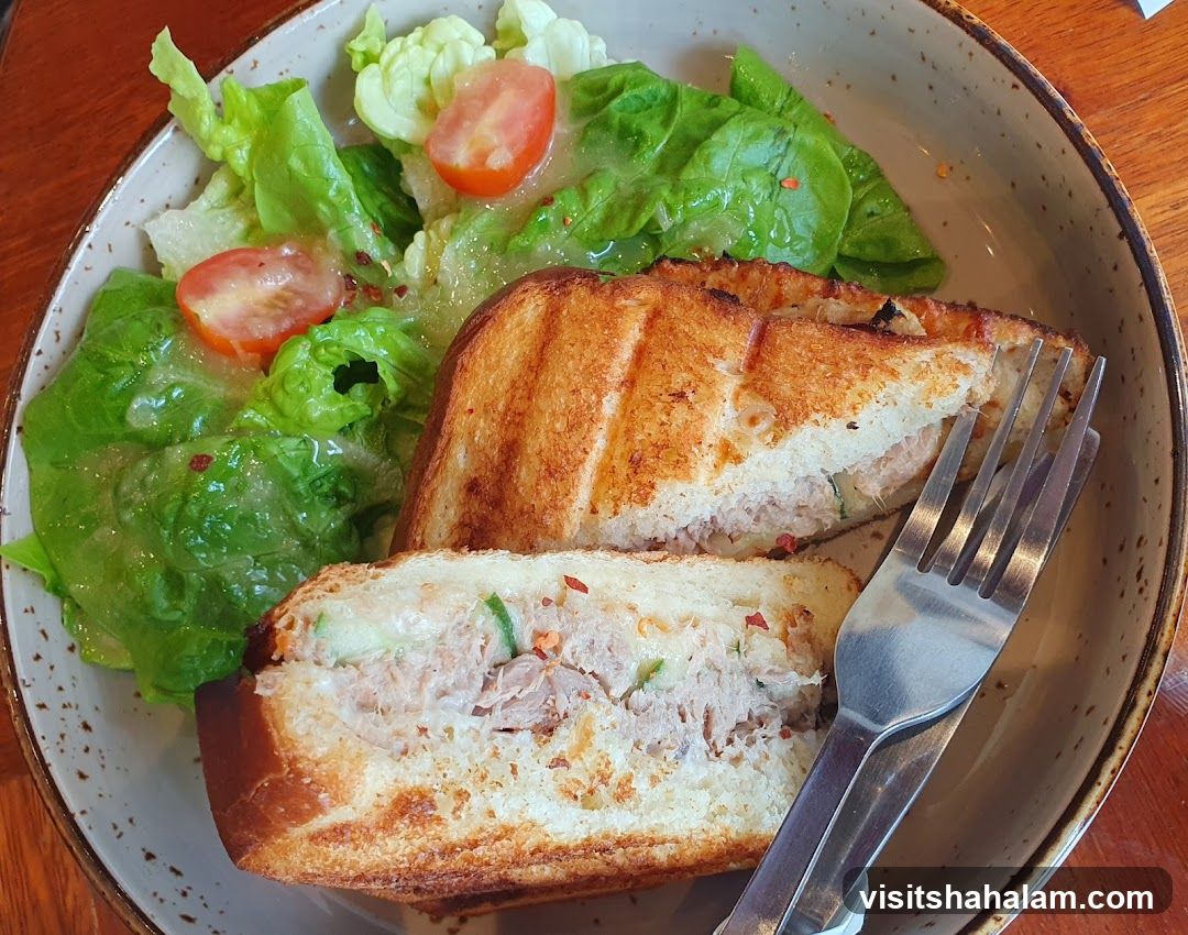 Tuna Sandwich with Salad