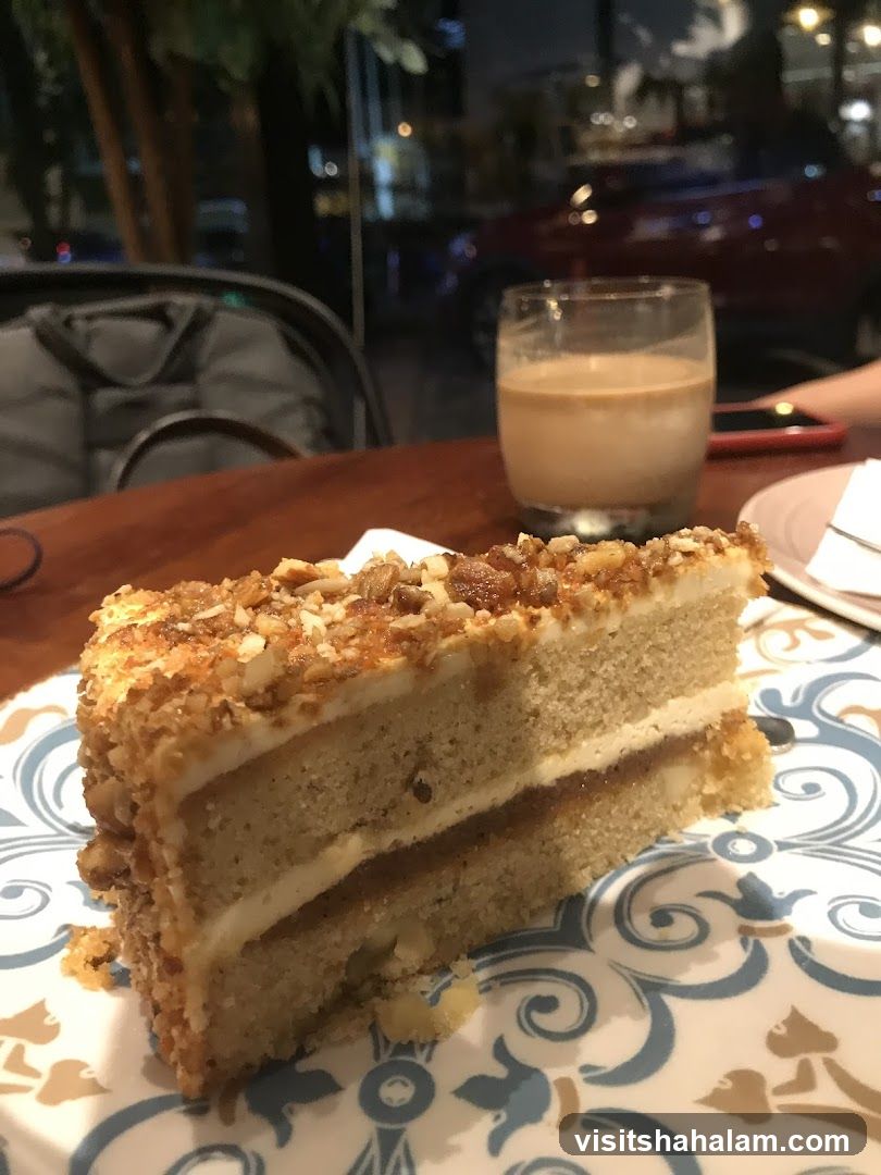 Slice of Cake and Drink