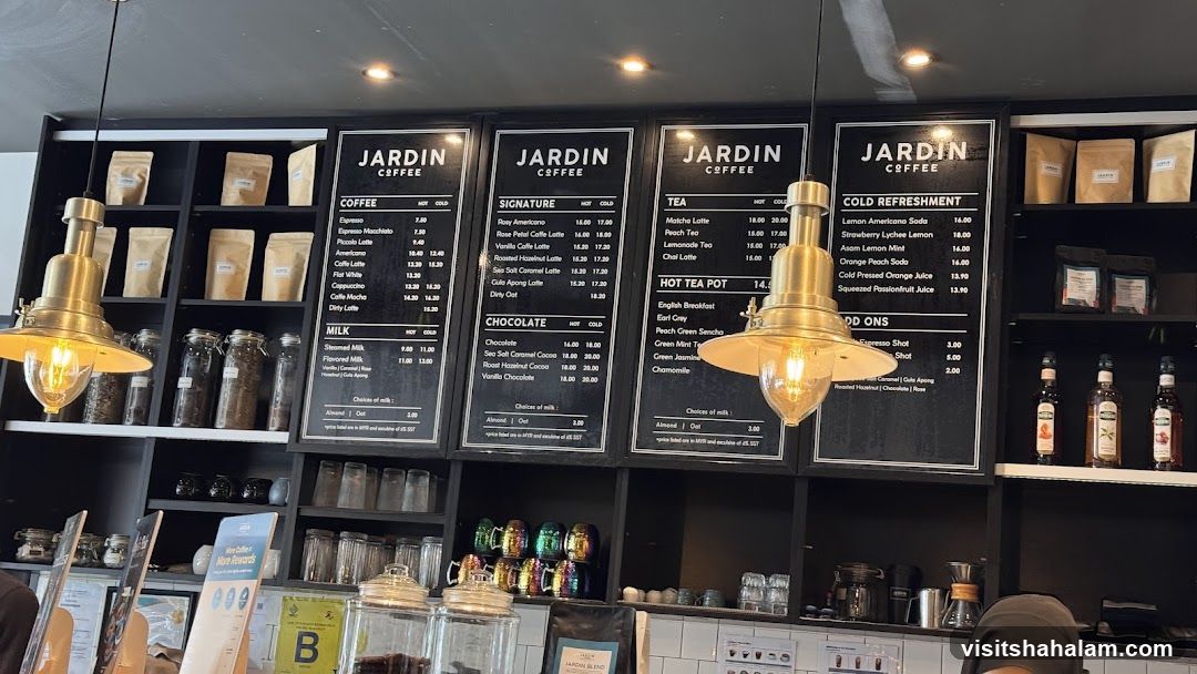 Jardin Coffee Menu