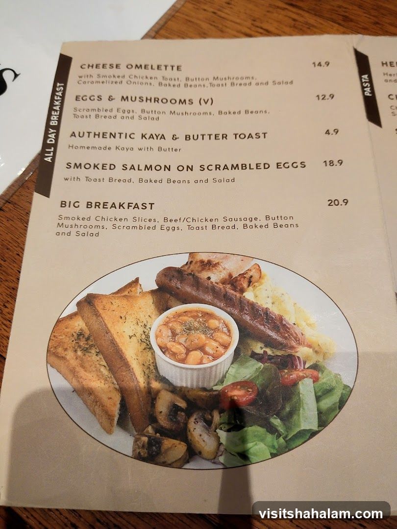 All Day Breakfast Menu