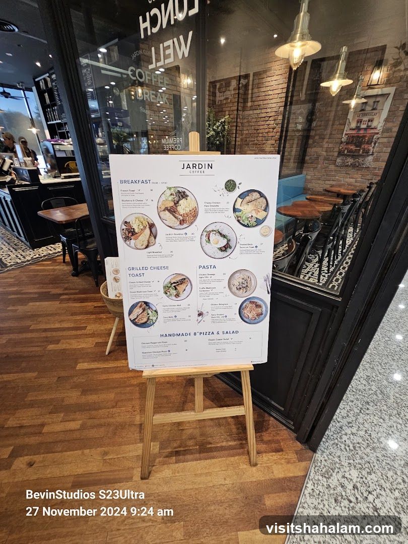 Menu Board Outside Cafe