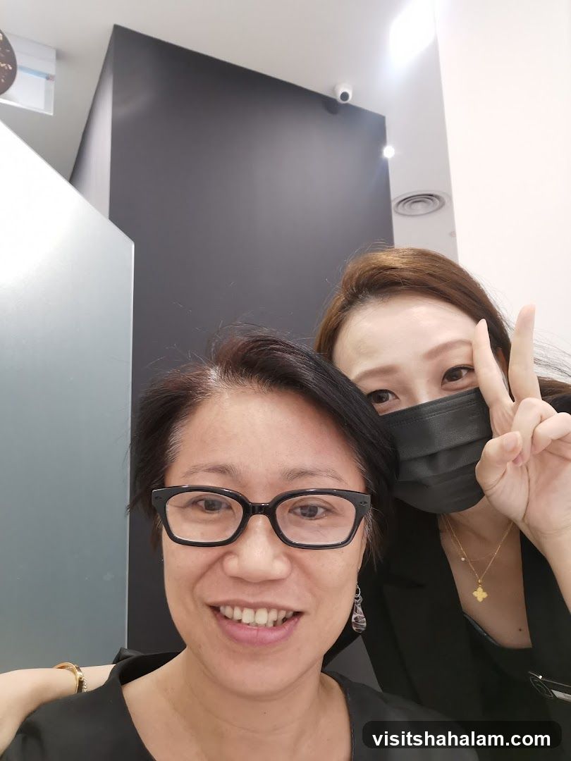 Two women taking a selfie