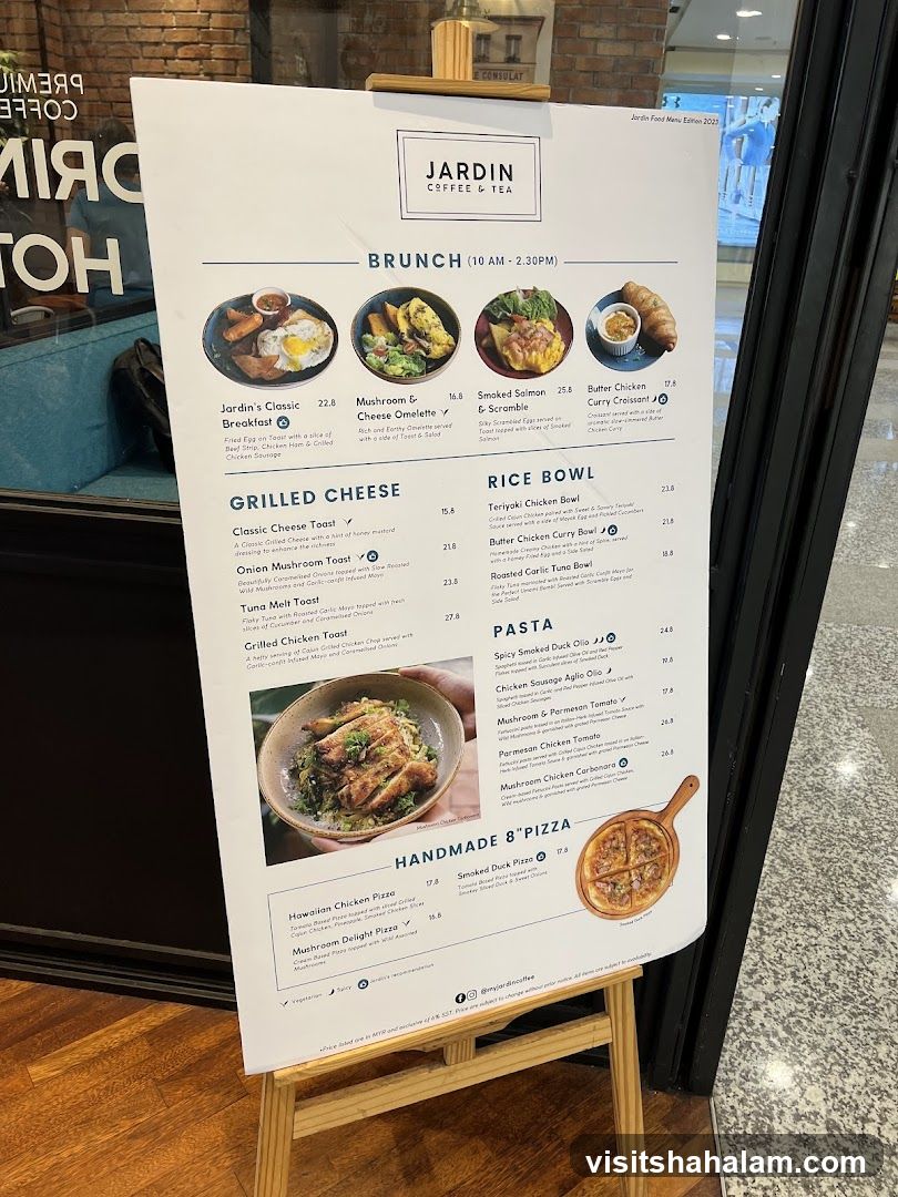 JARDIN COFFEE & TEA Menu