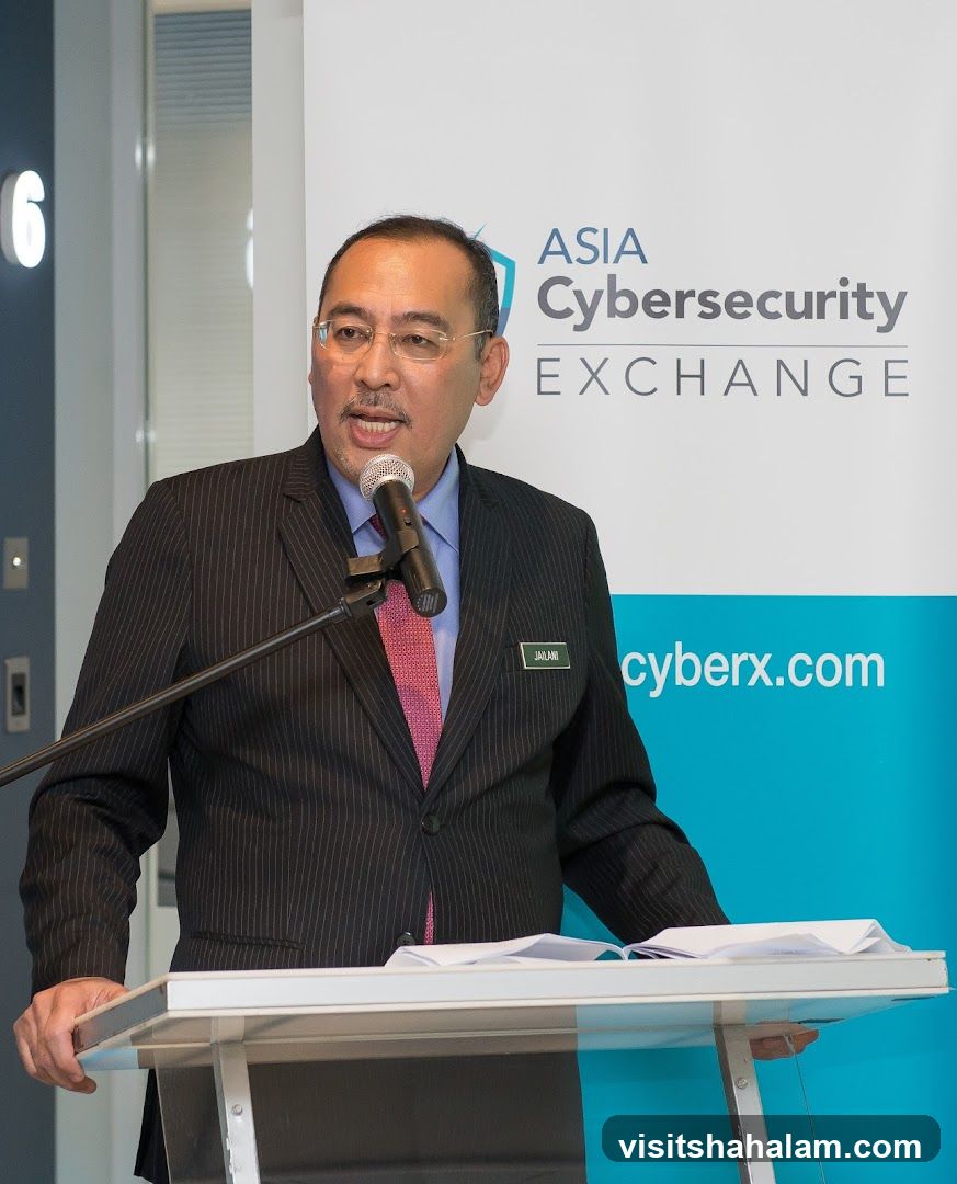 Man speaking at podium