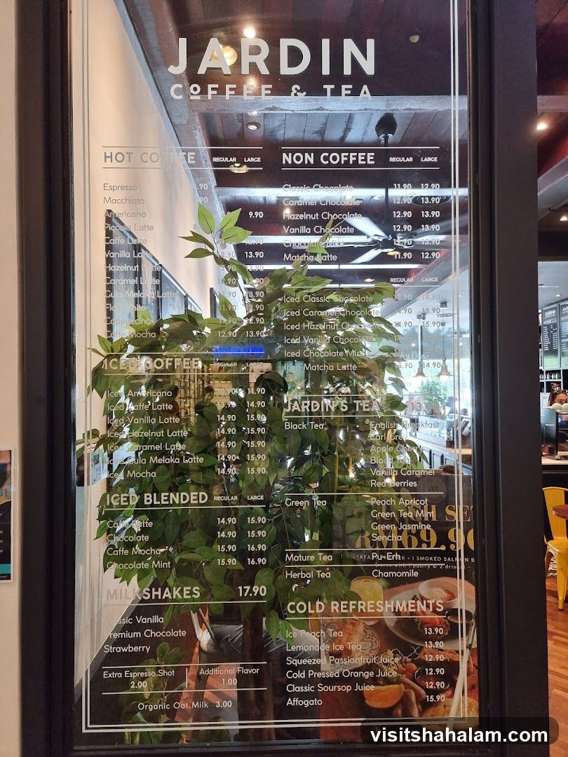 JARDIN COFFEE & TEA Menu