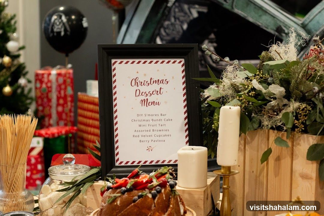 Christmas Dessert Menu