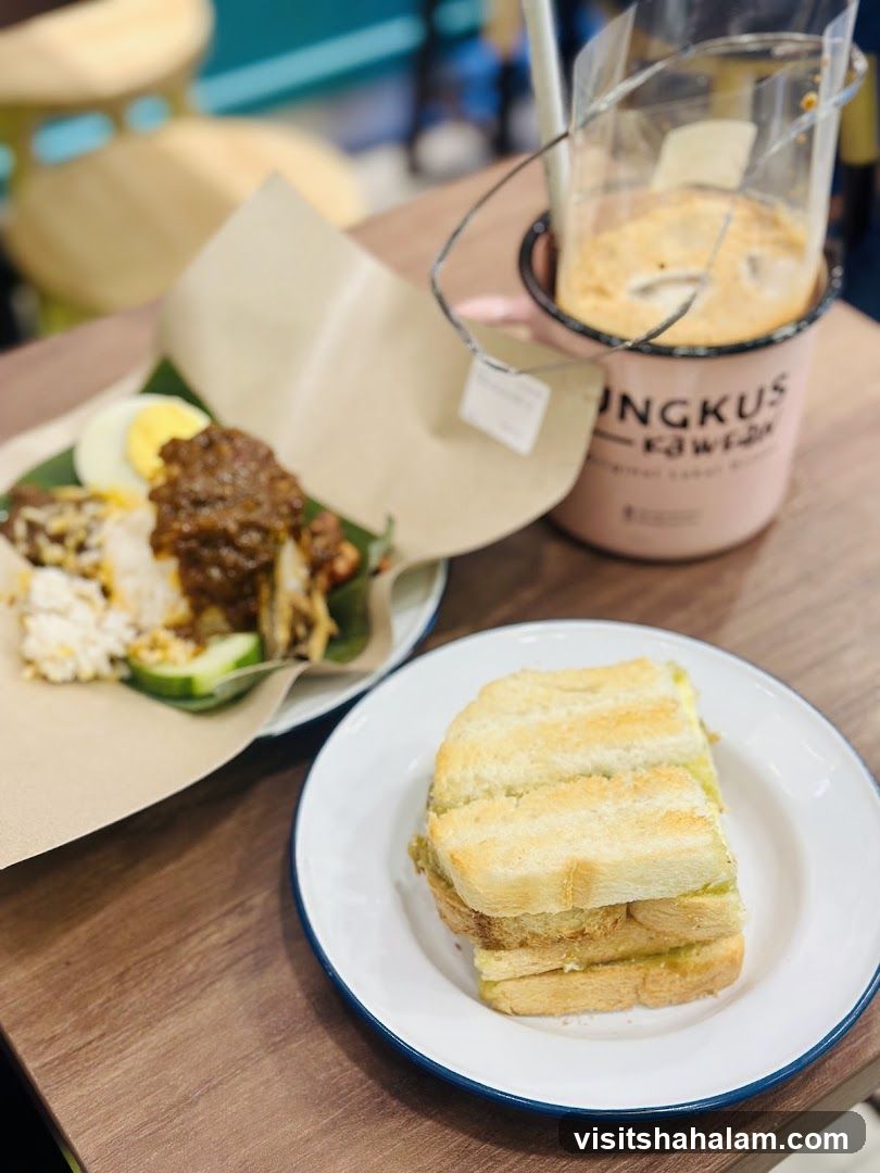 Toast and Nasi Lemak