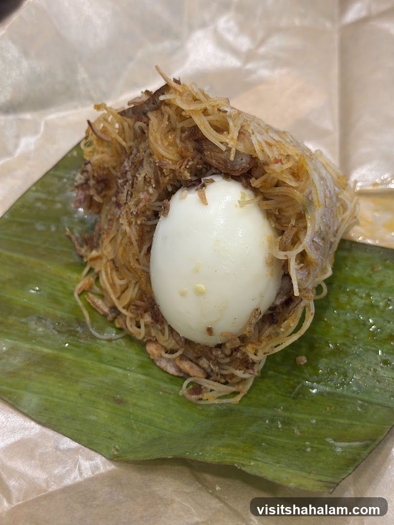Nasi Lemak with Hard-Boiled Egg